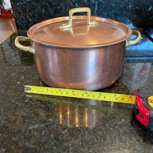 Mauviel copper pot w lid